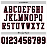 Custom White Black-Burgundy Mesh Authentic Football Jersey