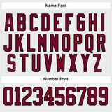 Custom White Maroon-Black Hockey Lace Neck Jersey