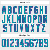 Custom White Teal-Purple Hockey Lace Neck Jersey