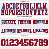 Custom Stitched White Red-Royal Football Pullover Sweatshirt Hoodie