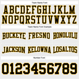 Custom Stitched White Black-Gold Football Pullover Sweatshirt Hoodie
