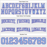 Custom Stitched White Light Blue-Purple Football Pullover Sweatshirt Hoodie