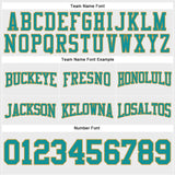 Custom Stitched White Teal-Old Gold Football Pullover Sweatshirt Hoodie