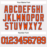 Custom White Orange-Royal Authentic Baseball Jersey