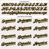 Custom White Black-Old Gold Authentic Baseball Jersey
