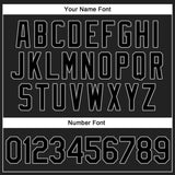 Custom Black Black-Gray Authentic Throwback Rib-Knit Baseball Jersey Shirt