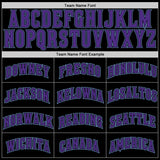 Custom Black Purple-Light Blue Authentic Throwback Basketball Jersey