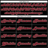 Custom Black Cardinal-Cream Mesh Authentic Throwback Football Jersey