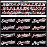 Custom Black White Pinstripe White-Orange Authentic Baseball Jersey
