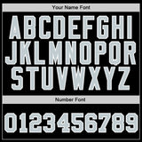 Custom Black Gray-White Authentic Baseball Jersey