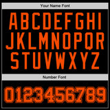 Custom Stitched Black Orange Sports Pullover Sweatshirt Hoodie