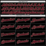 Custom Stitched Black Crimson-Cream Sports Pullover Sweatshirt Hoodie