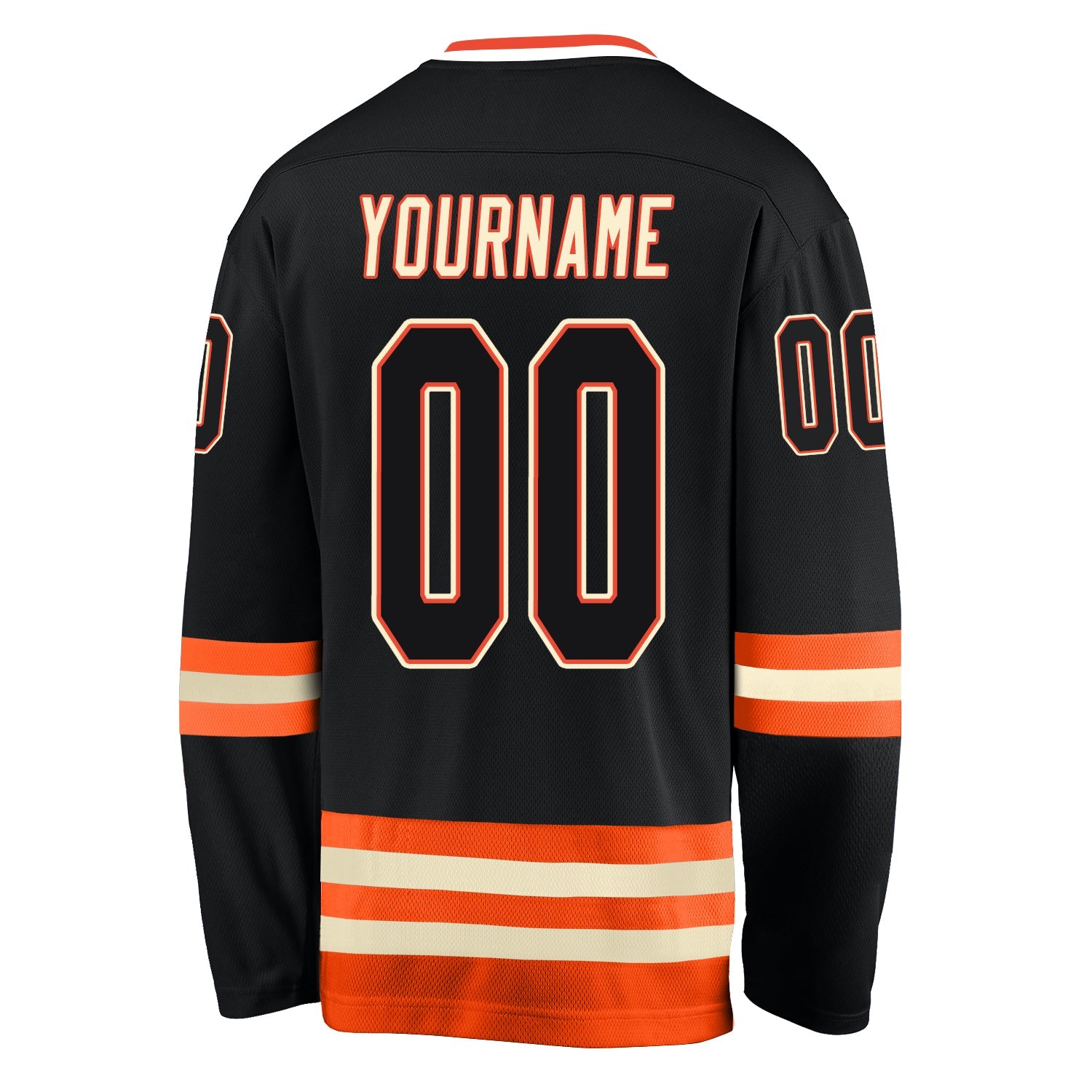 Custom Black Black-Orange Hockey Jersey Sale Online – UKSN INC