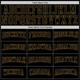 Custom Stitched Black Black-Old Gold 3D Skull Fashion Sports Pullover Sweatshirt Hoodie