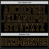 Custom Stitched Black Black-Old Gold 3D Skull Fashion Sports Pullover Sweatshirt Hoodie