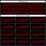 Custom Black Black-Red Sports Pants
