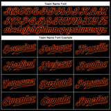 Custom Black Black-Orange Sports Pants