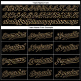 Custom Black Black-Old Gold Sports Pants