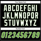 Custom Black Neon Green-White Authentic Baseball Jersey