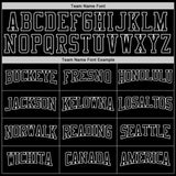 Custom Stitched Black Black-White Sports Pullover Sweatshirt Hoodie