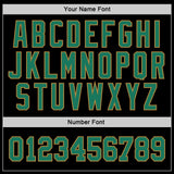 Custom Stitched Black Kelly Green-Old Gold Sports Pullover Sweatshirt Hoodie