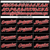 Custom Black Gold-Red Authentic Baseball Jersey