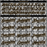 Custom Black Snakeskin Black-Old Gold 3D Pattern Design Authentic Baseball Jersey