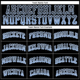 Custom Black Light Blue-White Authentic Drift Fashion Baseball Jersey