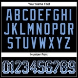 Custom Black Light Blue-White Authentic Drift Fashion Baseball Jersey
