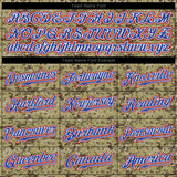 Custom Camo Royal-Red Authentic Salute To Service Baseball Jersey