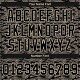 Custom Camo Black-Cream Authentic Salute To Service Baseball Jersey
