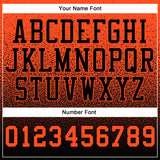 Custom Stitched Black Orange Fade Fashion Sports Pullover Sweatshirt Hoodie