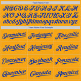 Custom Gold Royal-White Authentic Throwback Rib-Knit Baseball Jersey Shirt