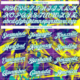 Custom Graffiti Abstract Urban Pattern White-Teal 3D Authentic Baseball Jersey