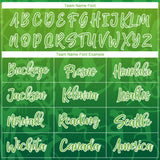 Custom Graffiti Pattern Green-White 3D Green Authentic Baseball Jersey