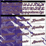 Custom Stitched Graffiti Pattern Purple-Old Gold 3D Sports Pullover Sweatshirt Hoodie