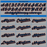 Custom Gray Black-Light Blue Authentic Baseball Jersey