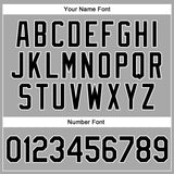 Custom Gray Black-White Authentic Throwback Rib-Knit Baseball Jersey Shirt