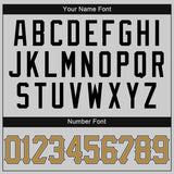 Custom Gray Old Gold-Black Authentic Baseball Jersey