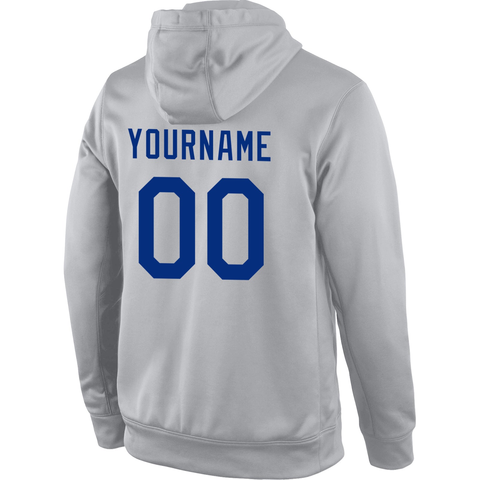 Custom Stitched Gray Royal-Red Sports Pullover Sweatshirt Hoodie