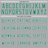 Custom Stitched Gray Kelly Green-White Sports Pullover Sweatshirt Hoodie