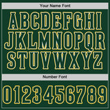 Custom Green Green-Gold Authentic Baseball Jersey