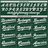 Custom Green White-Gold Authentic Baseball Jersey
