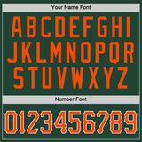 Custom Green Orange-White Performance T-Shirt