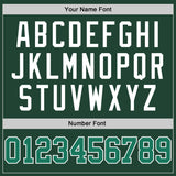 Custom Green Kelly Green-White Performance T-Shirt