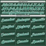 Custom Green Kelly Green-White Performance T-Shirt