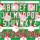 Custom Stitched Green Red-White Christmas 3D Sports Pullover Sweatshirt Hoodie