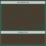 Custom Stitched Green Green-Red Sports Pullover Sweatshirt Hoodie