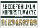 Custom Gold Green-White Drift Fashion Football Jersey
