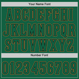Custom Kelly Green Kelly Green-Old Gold Authentic Baseball Jersey